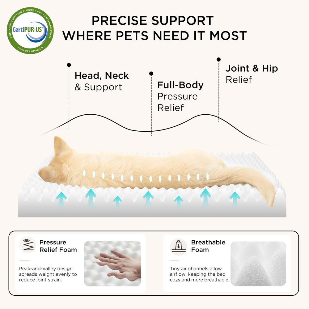 Bedsure removable, machine washable cover simplifies cleaning.