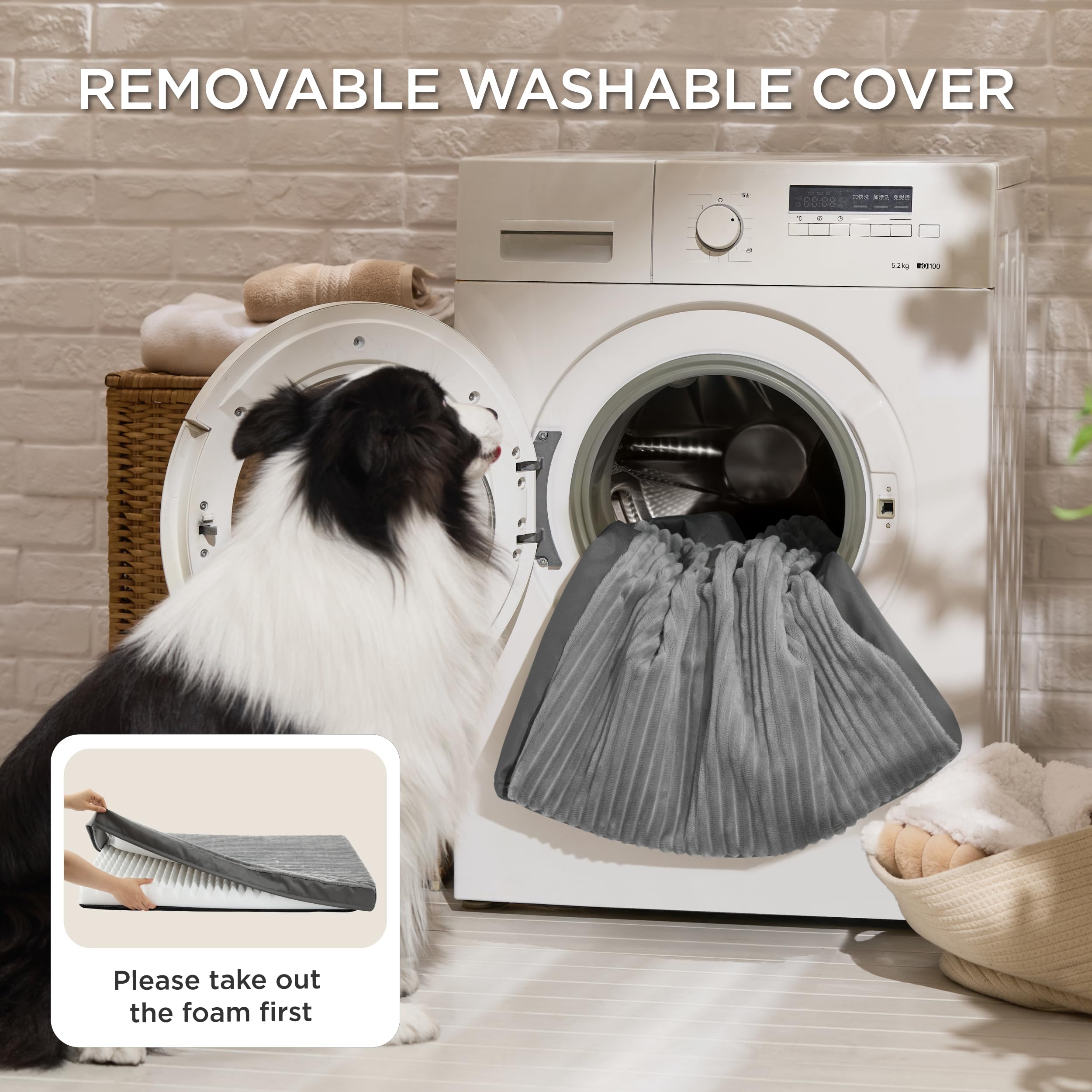Bedsure ComfyFleece bed features soft plush fabric for cozy naps.