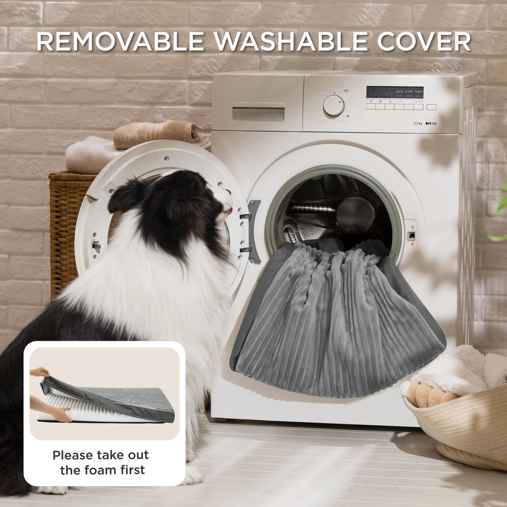 Bedsure ComfyFleece bed features soft plush fabric for cozy naps.