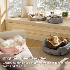 Bedsure dog bed ultra-soft fiber filling helps joints and muscles relax.