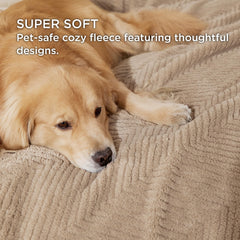 Close-up of Bedsure blanket fabric showing plush 300GSM texture