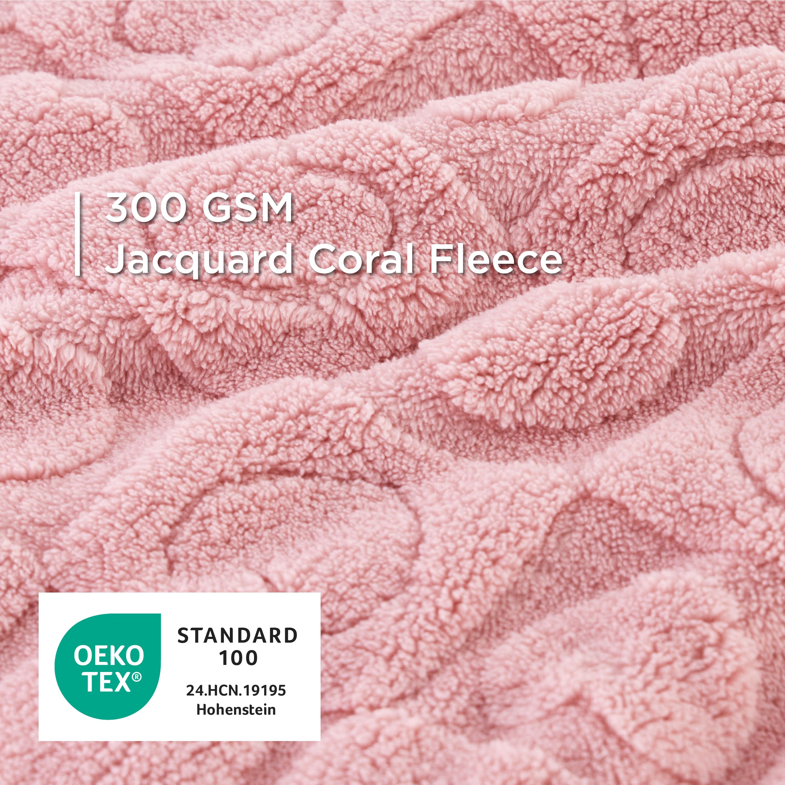 Bedsure dog blanket pink coral fleece 300gsm delivers soft warmth for pets.