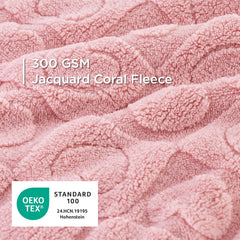 Bedsure dog blanket pink coral fleece 300gsm delivers soft warmth for pets.