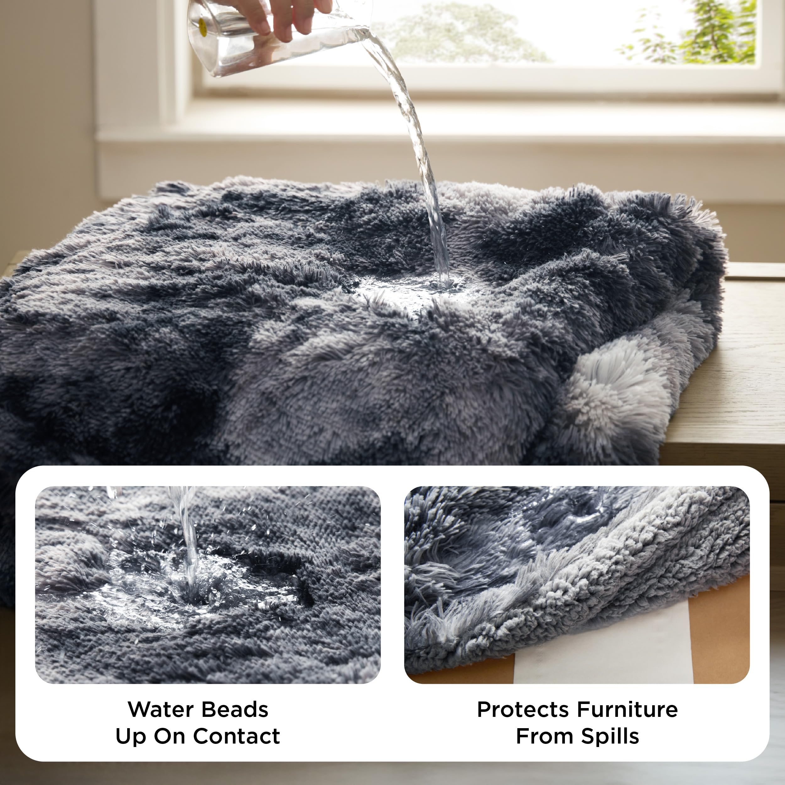 Bedsure sherpa-soft-side blanket offers cozy lounging comfort.
