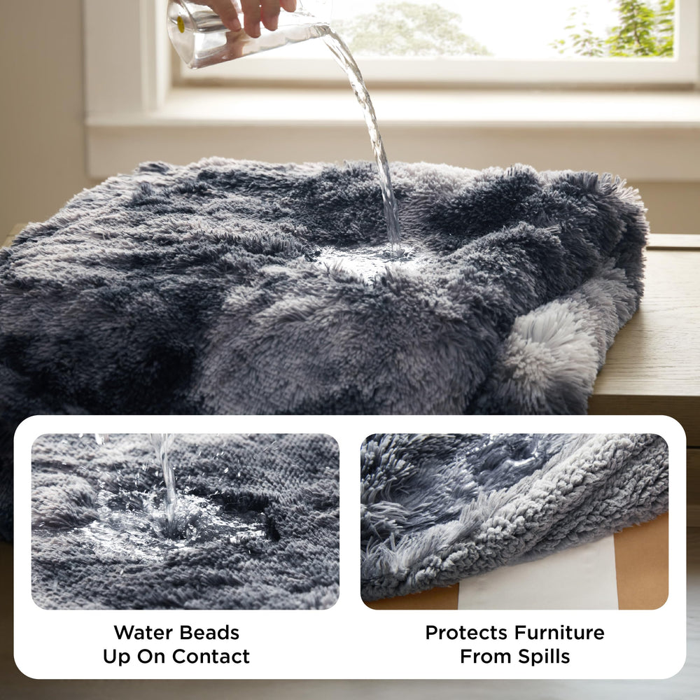 Bedsure sherpa-soft-side blanket offers cozy lounging comfort.