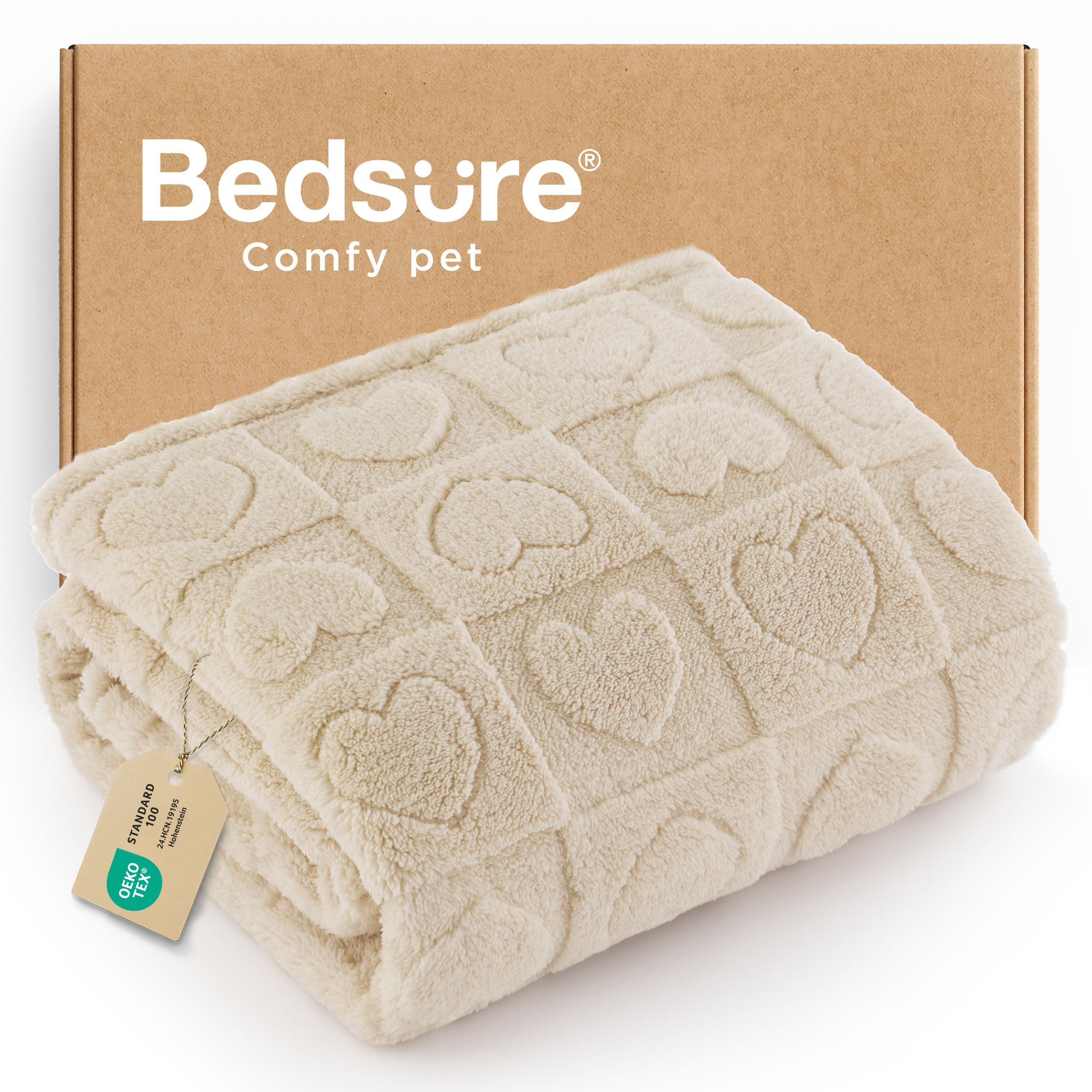 Bedsure dog blanket soft coral fleece for cozy naps