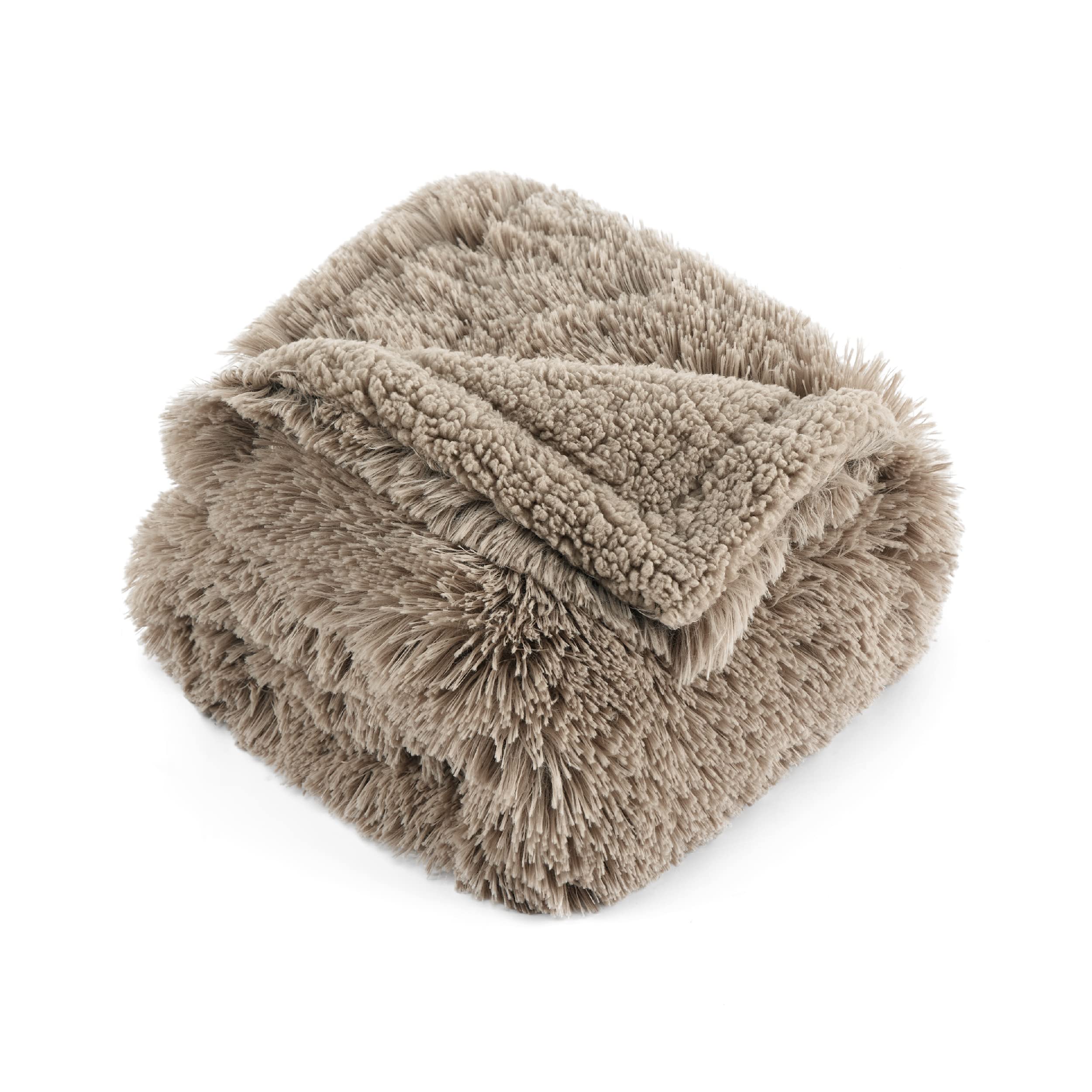 Bedsure dog blanket shown with plush coverage for cozy lounging on the floor.