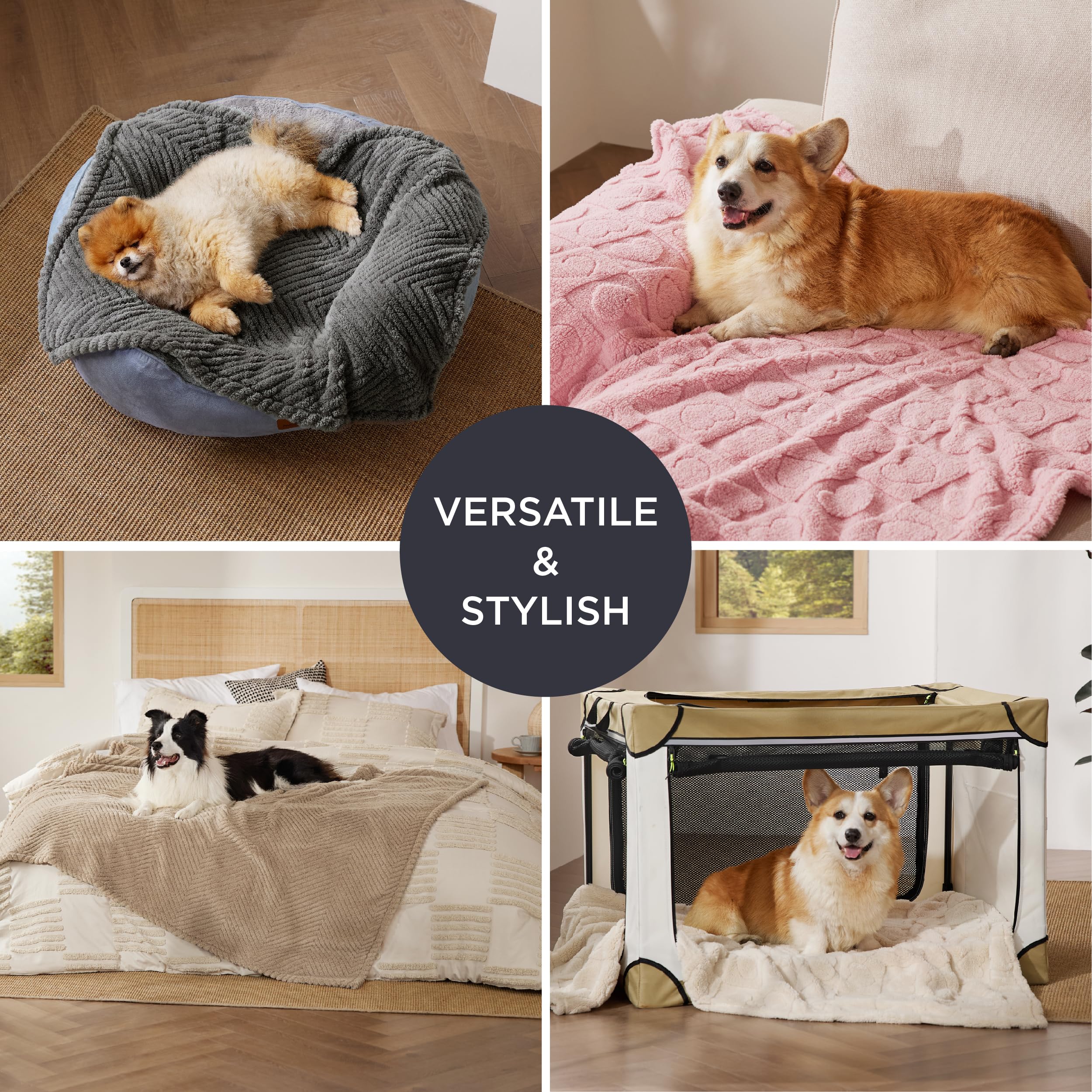 Bedsure blanket shown as travel-friendly, compact for on-the-go use
