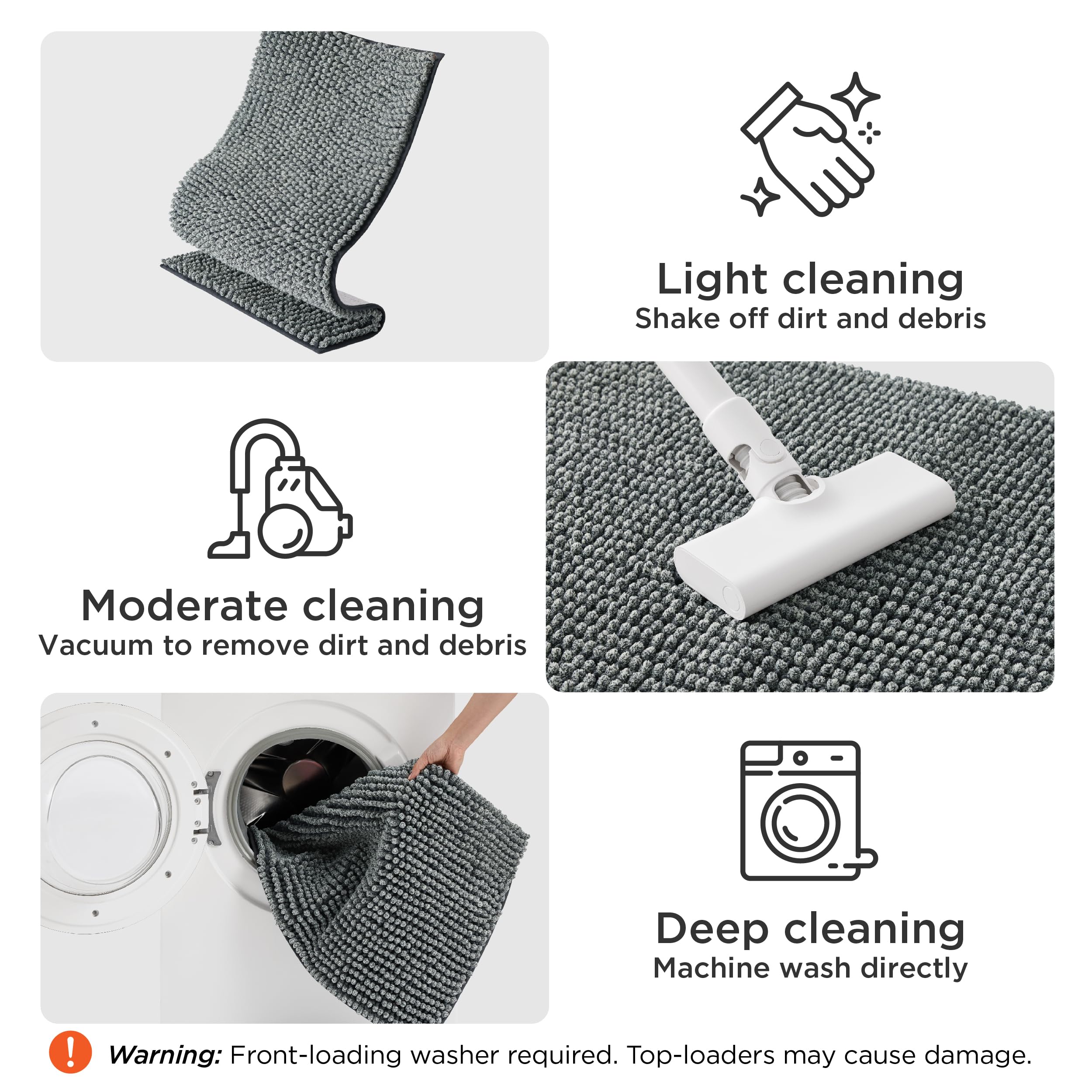 Bedsure absorbs mud and water to reduce indoor mess at thresholds.
