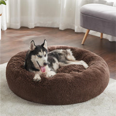 Bedsure round donut design provides secure space for calm lounging