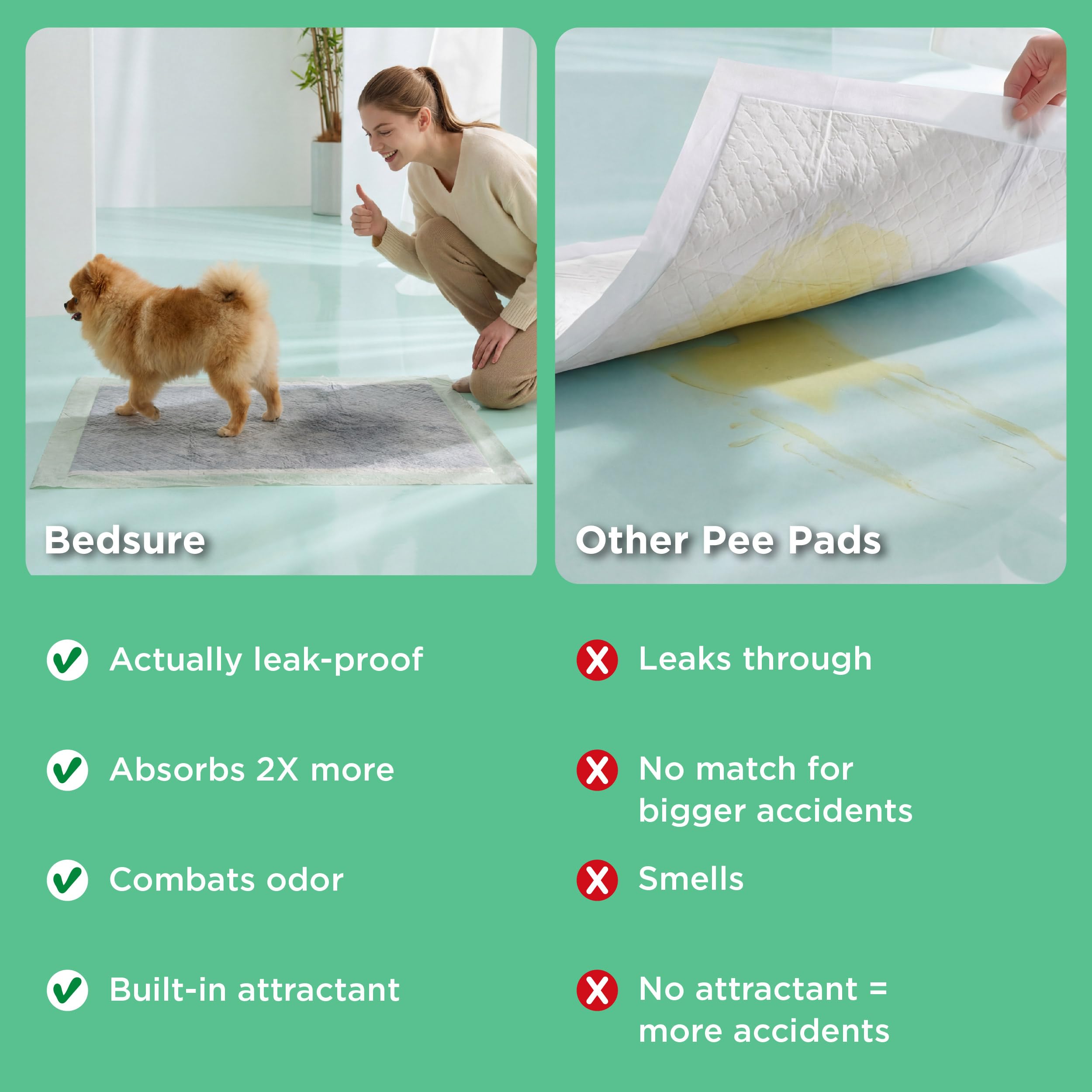Bedsure eco-friendly bamboo material pad highlighting sustainable design