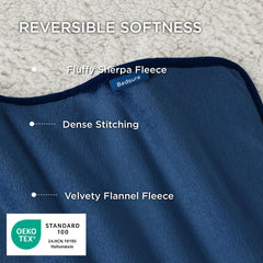 Bedsure flannel-side dog blanket providing cozy comfort and easy care