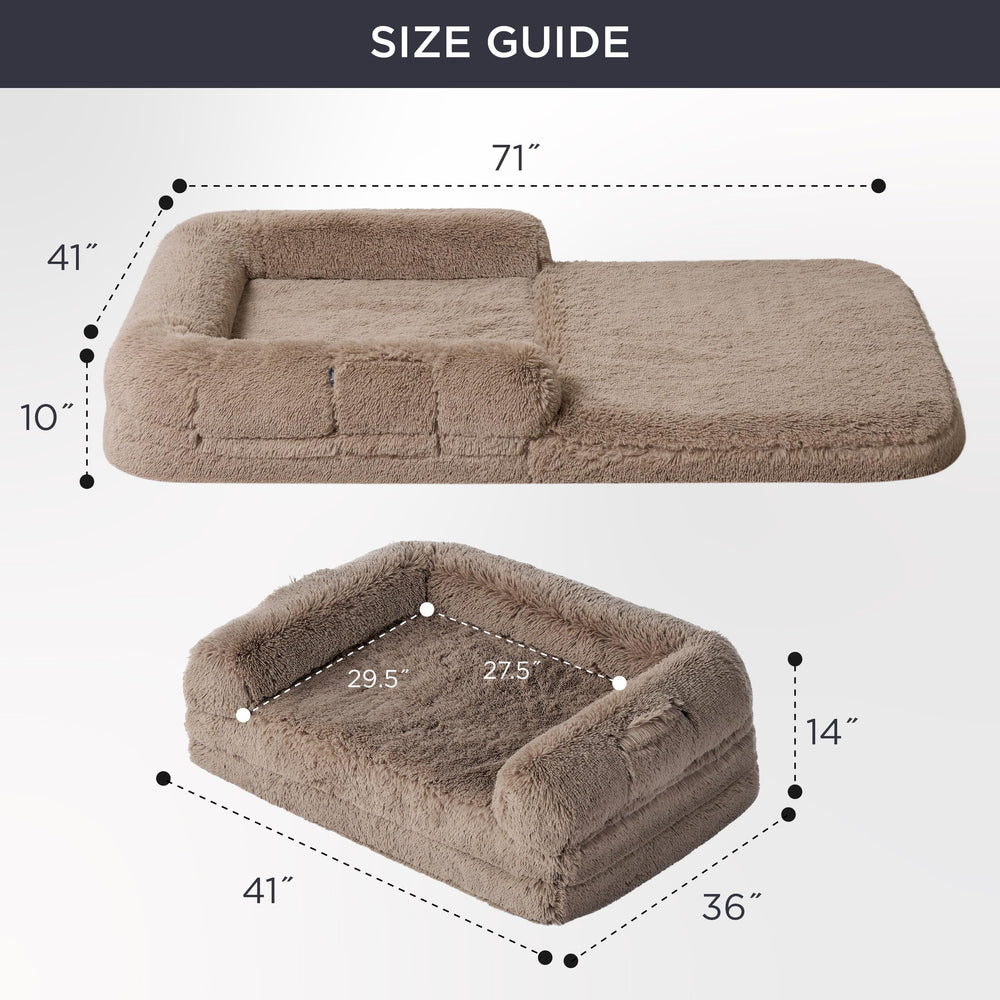Bedsure non-slip base detail showing secure placement on slick floors.