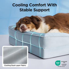 Bedsure four-sided bolster provides secure head and neck support.