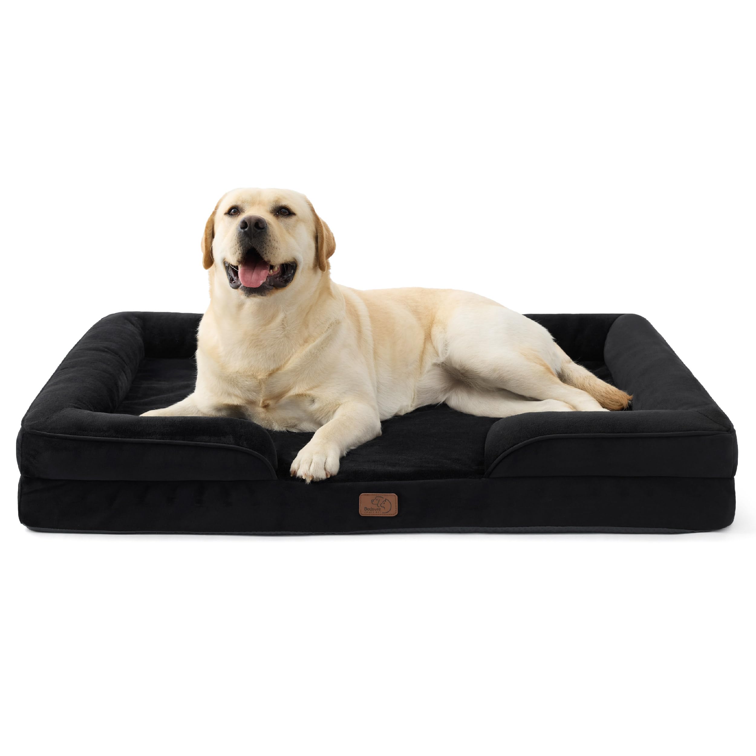 Bedsure jumbo orthopedic dog bed with egg-crate foam supports joints and comfort
