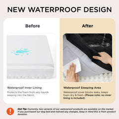 Bedsure jumbo orthopedic dog bed removable cover for easy washing