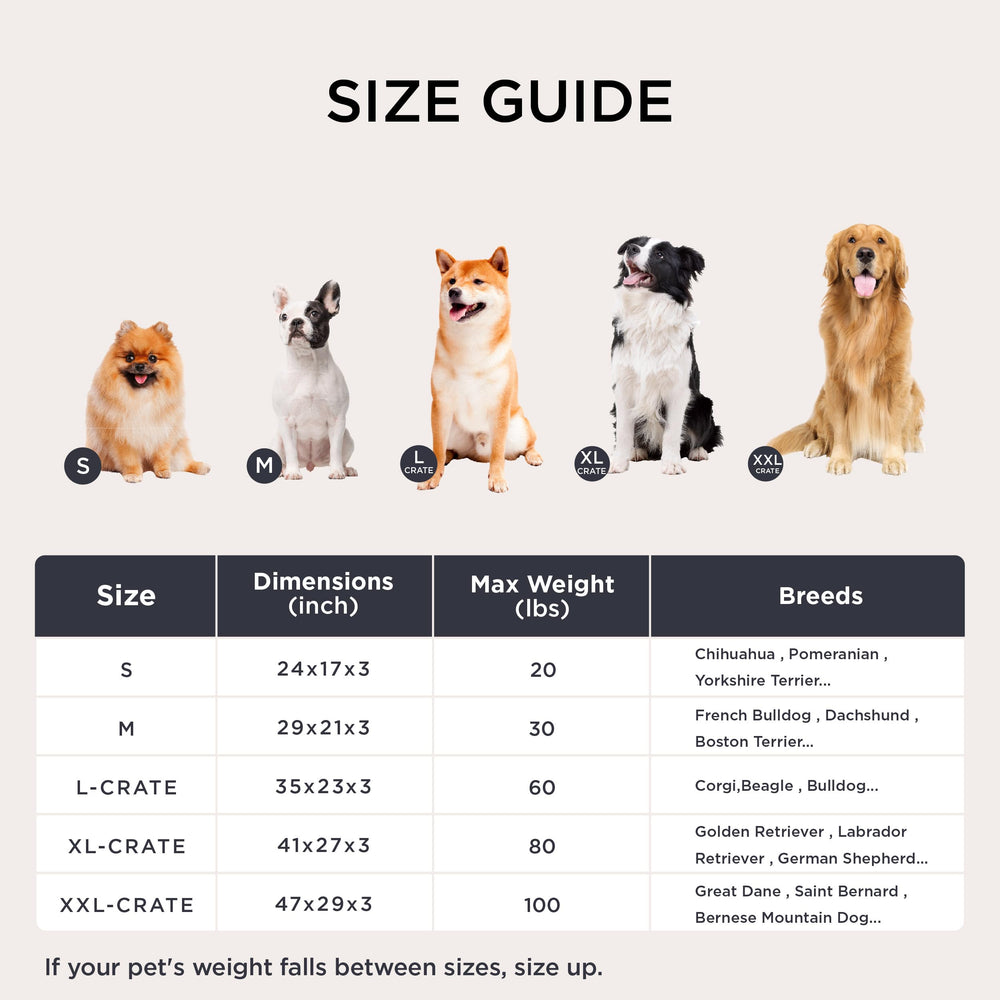 Bedsure kennel mat works as a standalone bed too.