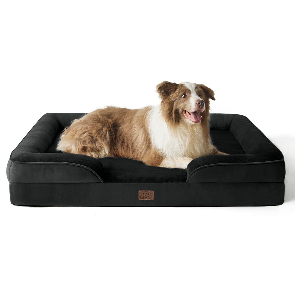 Bedsure L Plus orthopedic dog bed for large dogs provides supportive rest.