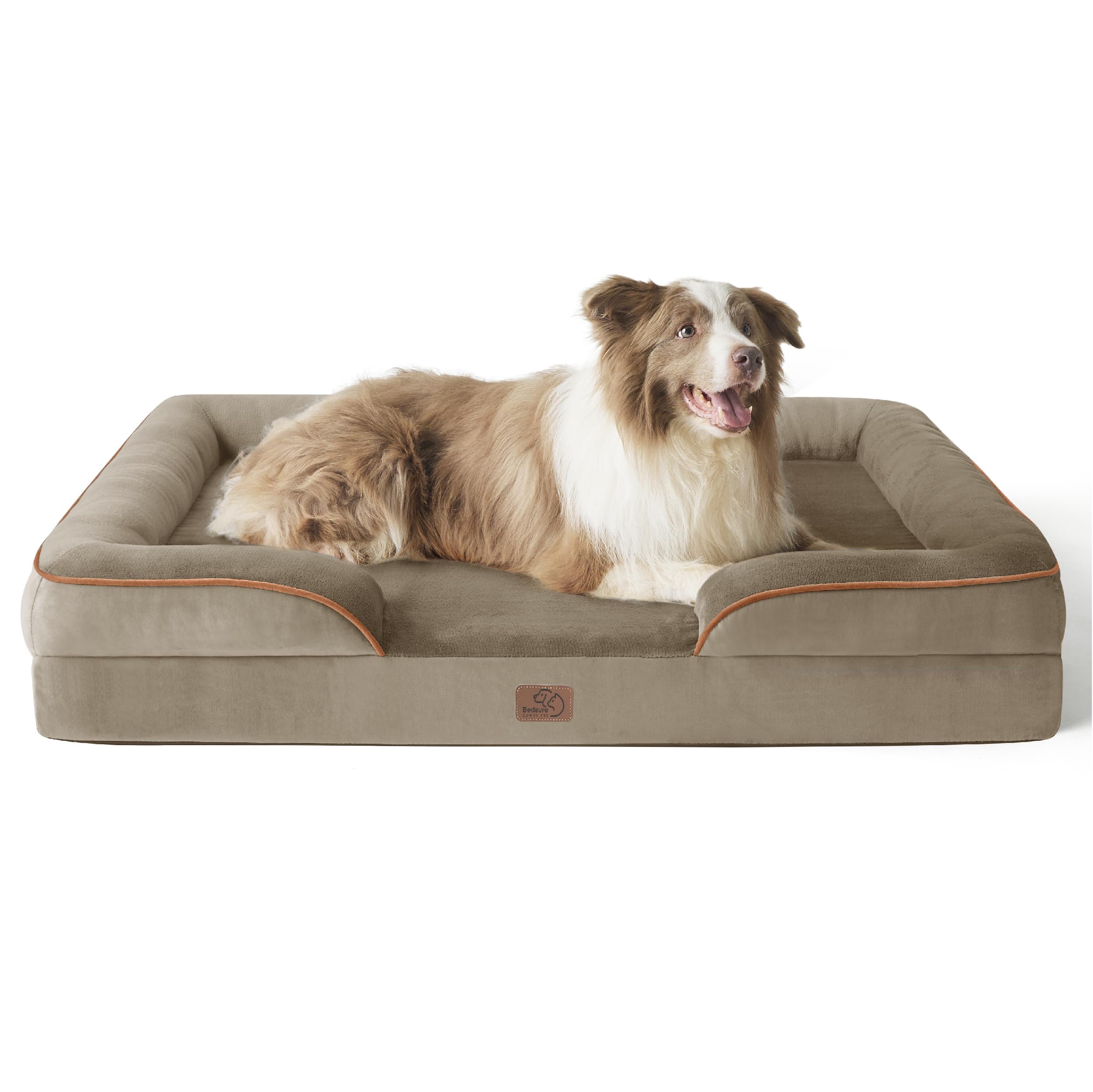 Bedsure L Plus orthopedic dog bed with waterproof cover for easy cleaning