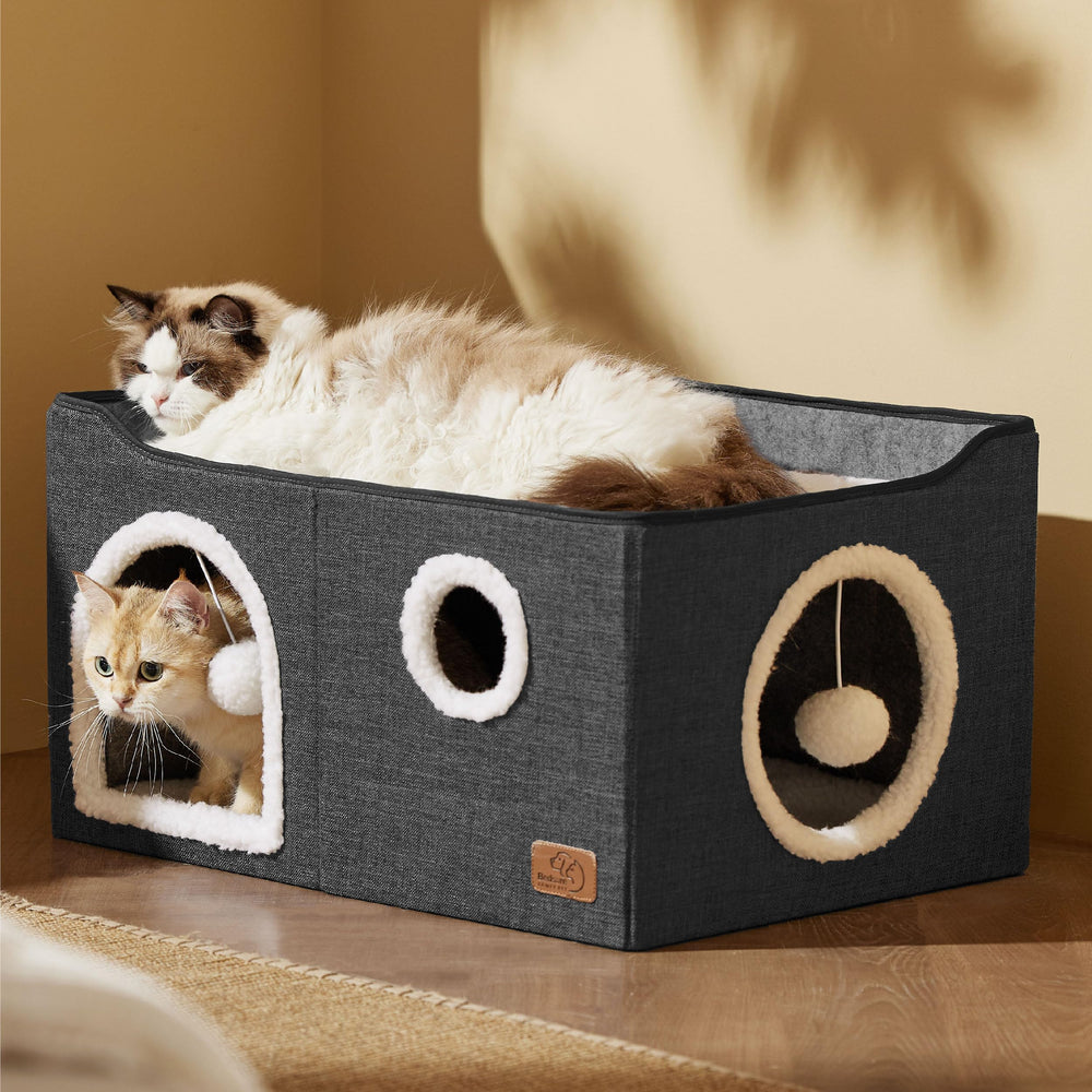 Bedsure large cat beds removable cushions with machine-washable covers