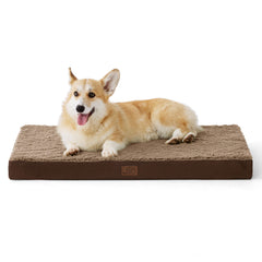 Bedsure large dog bed crate setup with secure fit and cozy foam support.