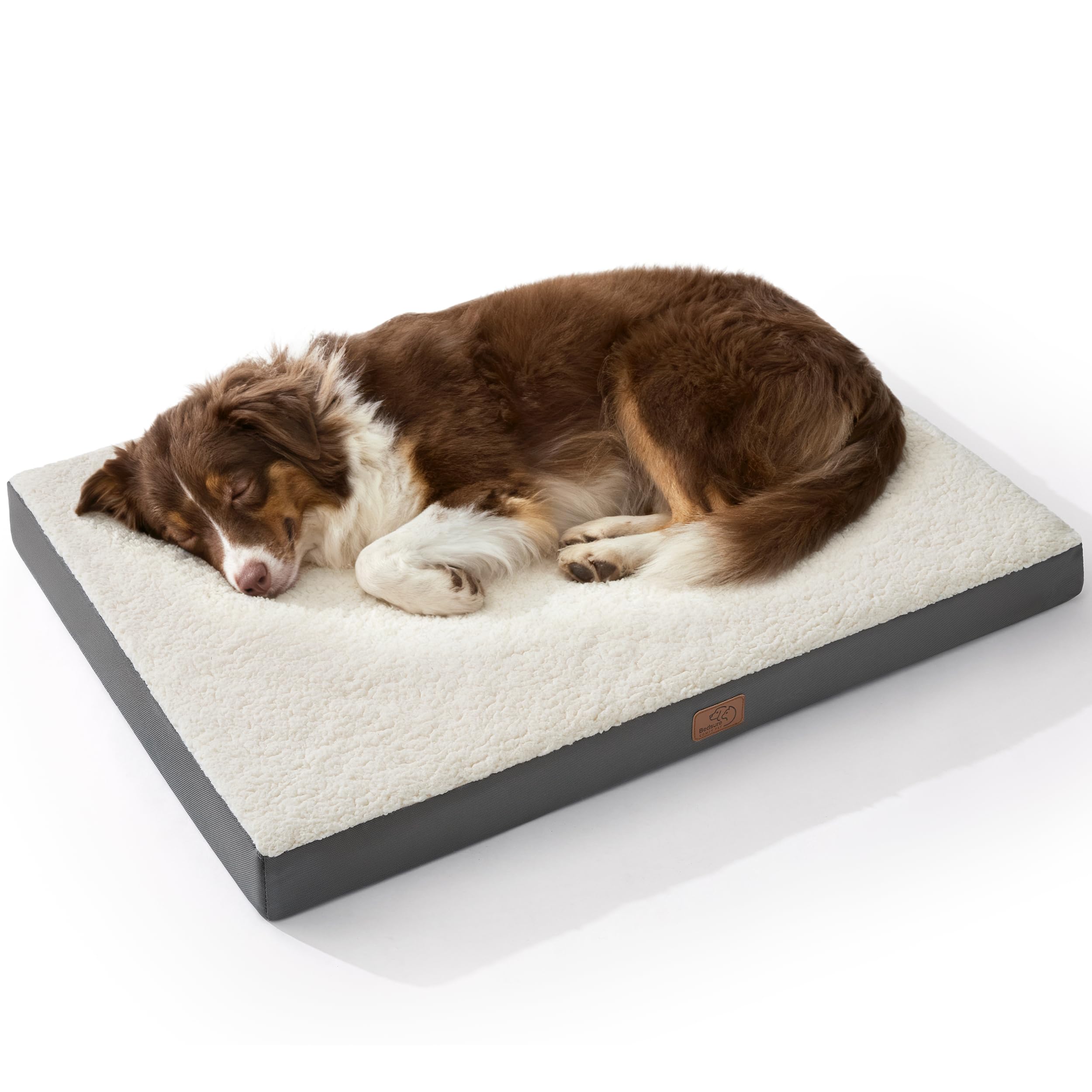Bedsure large dog bed with sherpa fleece for restful naps