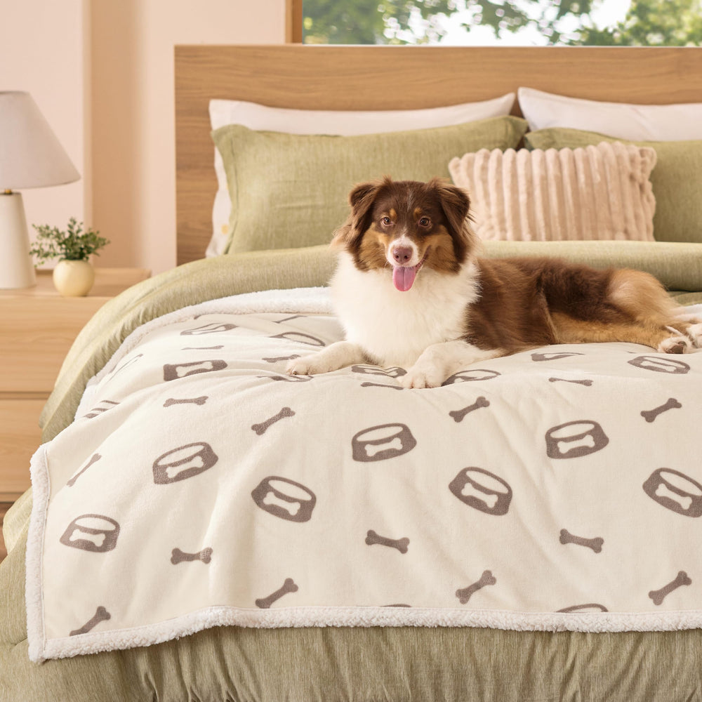Bedsure large dog blanket fits beds and sofas for all-day comfort