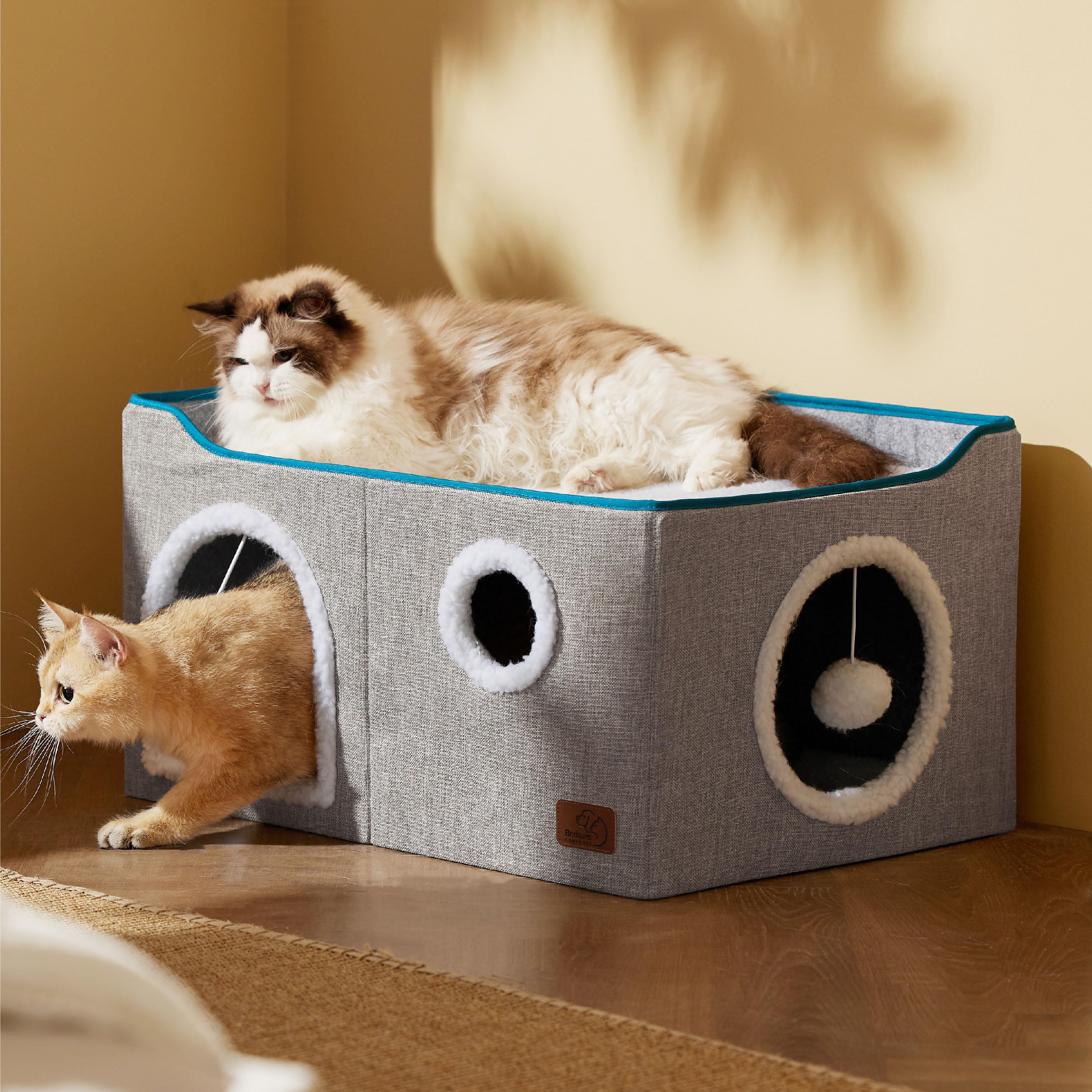 Bedsure indoor cat furniture blends with modern decor while giving a comfy retreat.