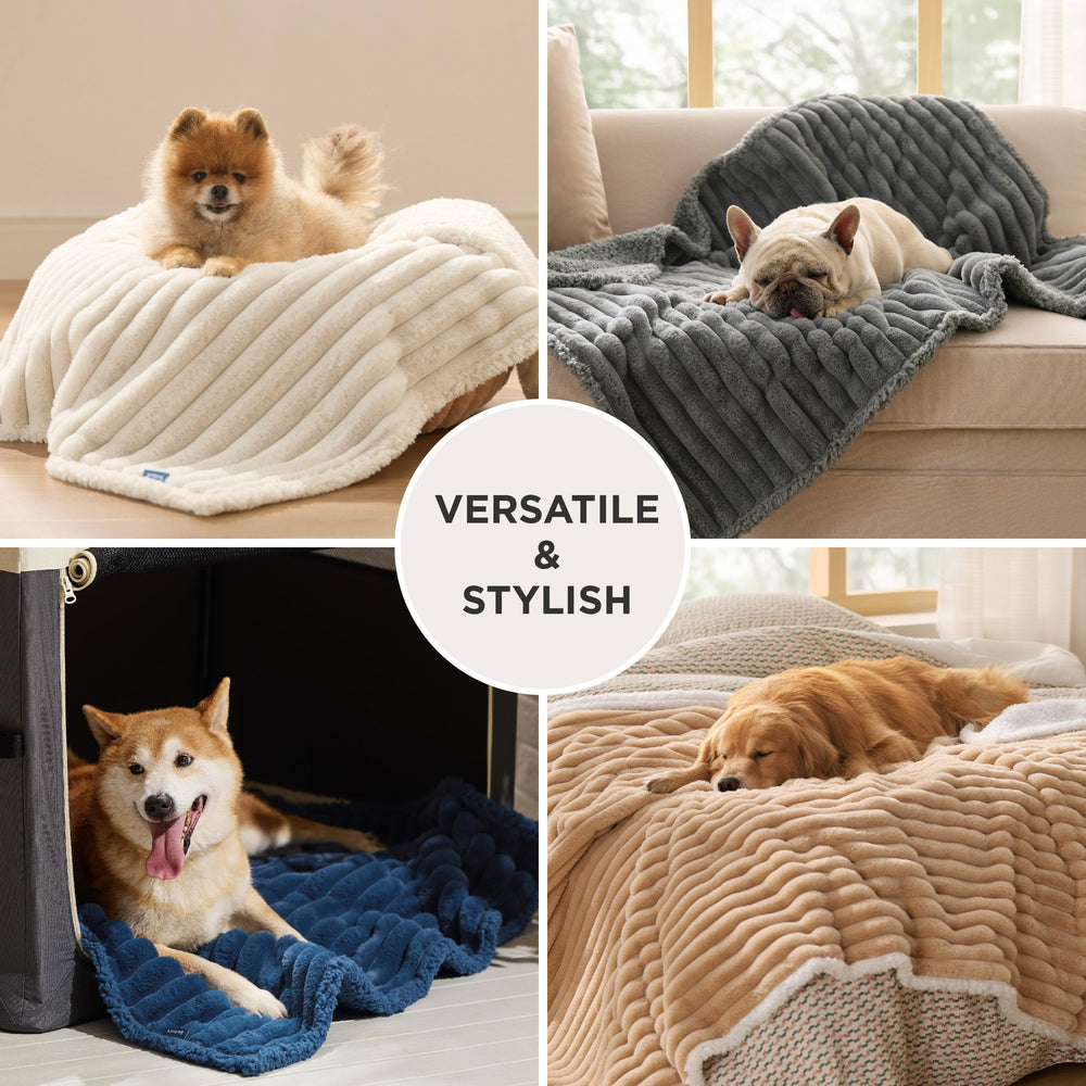Bedsure machine washable dog blanket for easy care and quick drying.