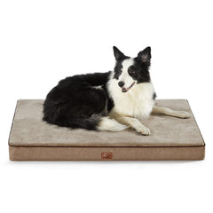 Bedsure memory foam dog bed large orthopedic with plush top for joint support and crate comfort.