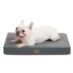 Bedsure memory foam dog bed with removable cover for easy cleaning.