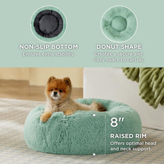 Bedsure non-slip base keeps the round bed in place during play