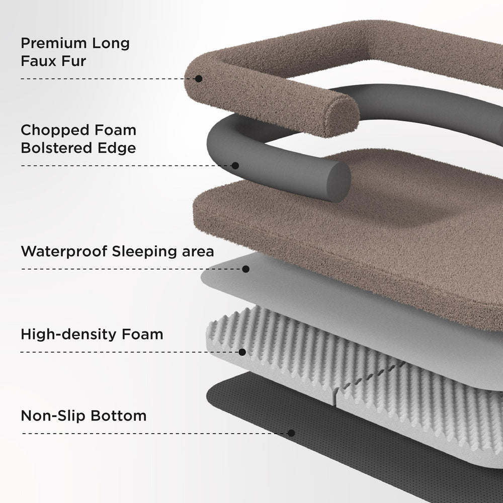 Bedsure non-slip base helps keep the bed in place on floors