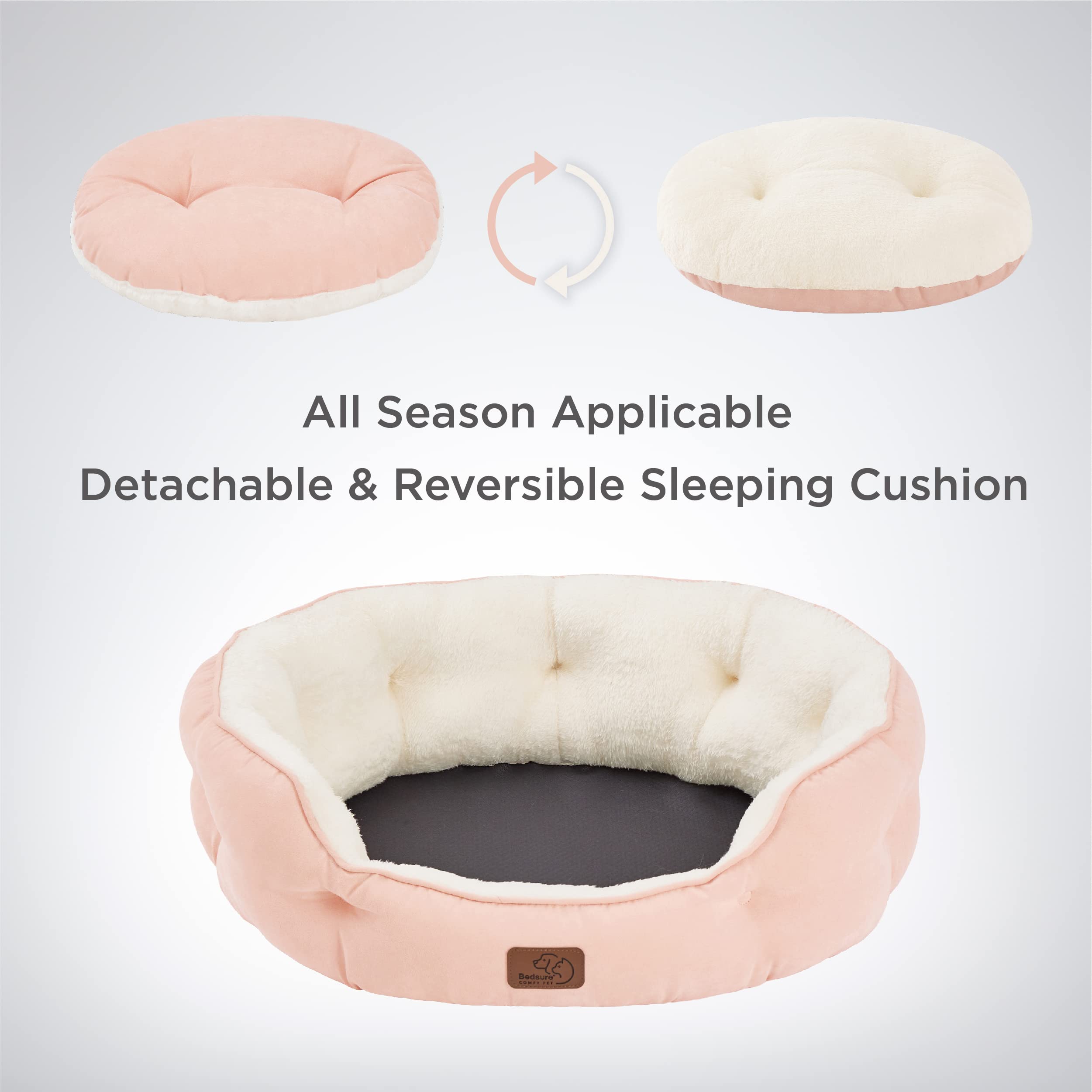 Bedsure non-slip bottom keeps the bed stationary on smooth floors