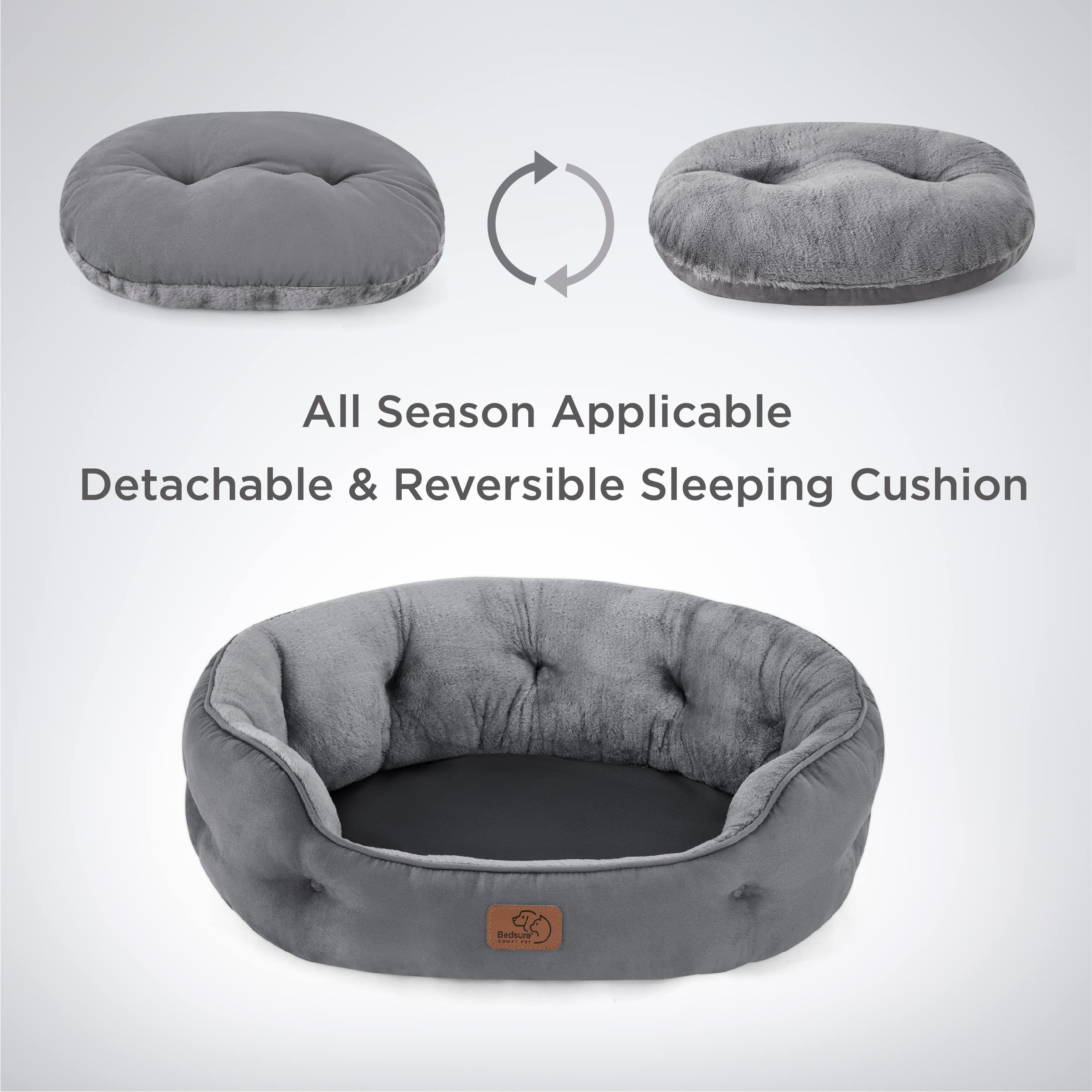 Bedsure bed features a non-slip bottom for stability on floors.