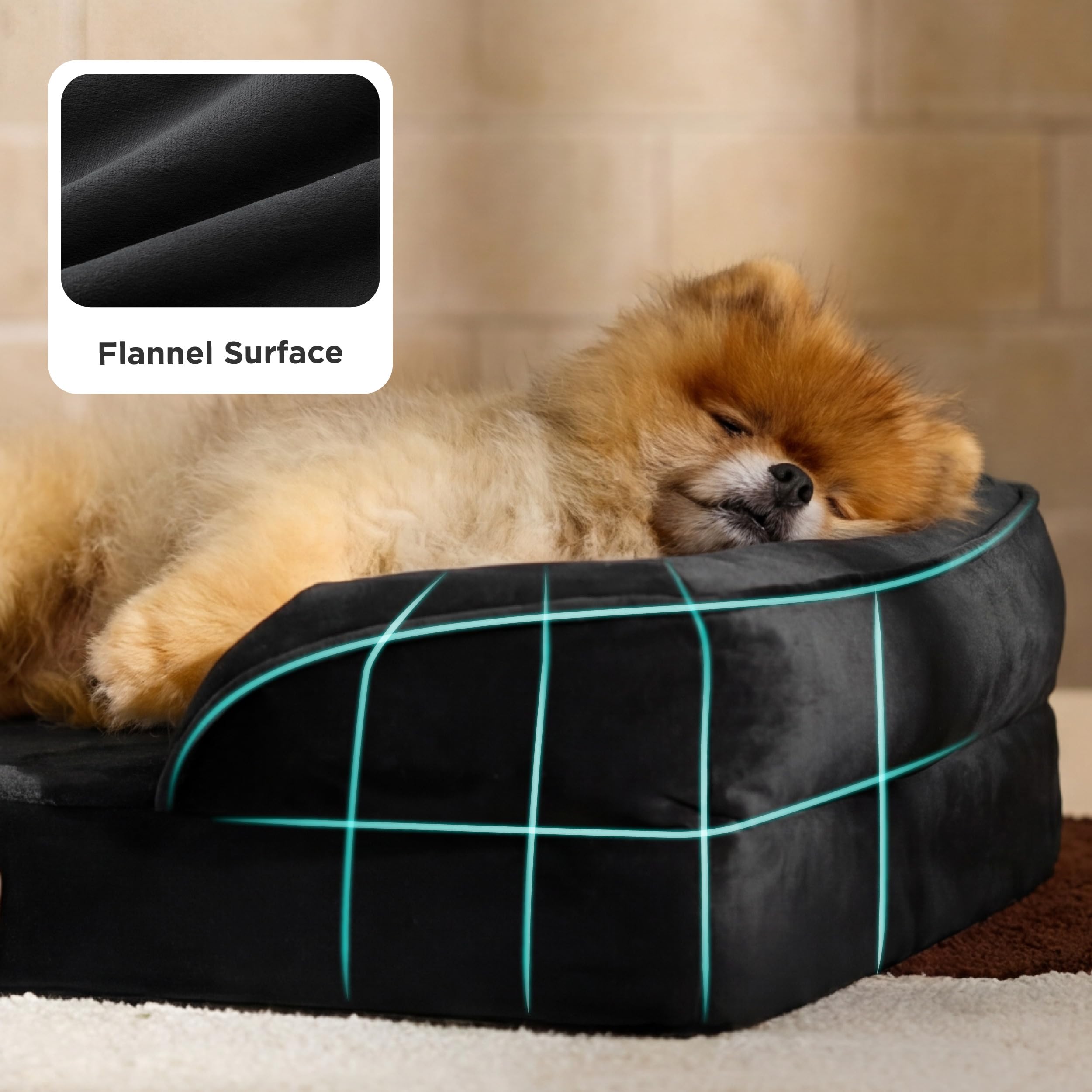 Bedsure non-slip bottom helps prevent slips on smooth floors.
