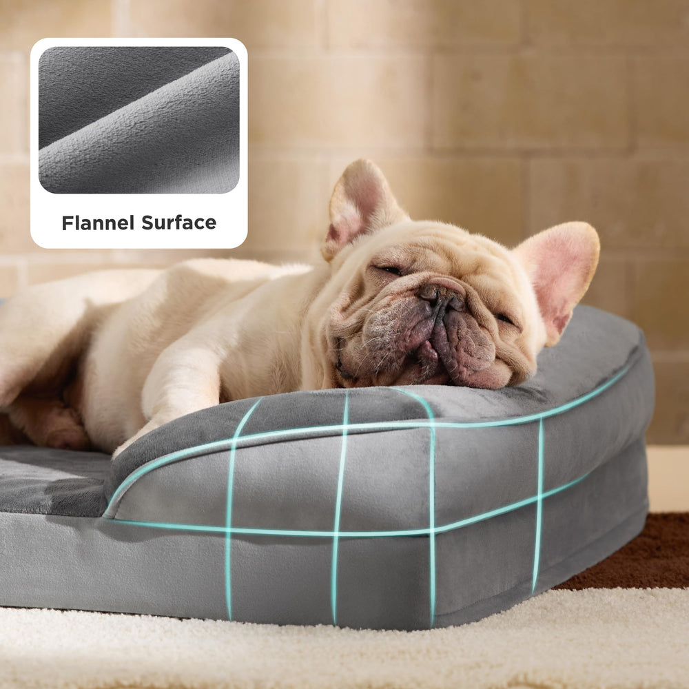 Bedsure non-skid bottom keeps the bed in place on slippery floors