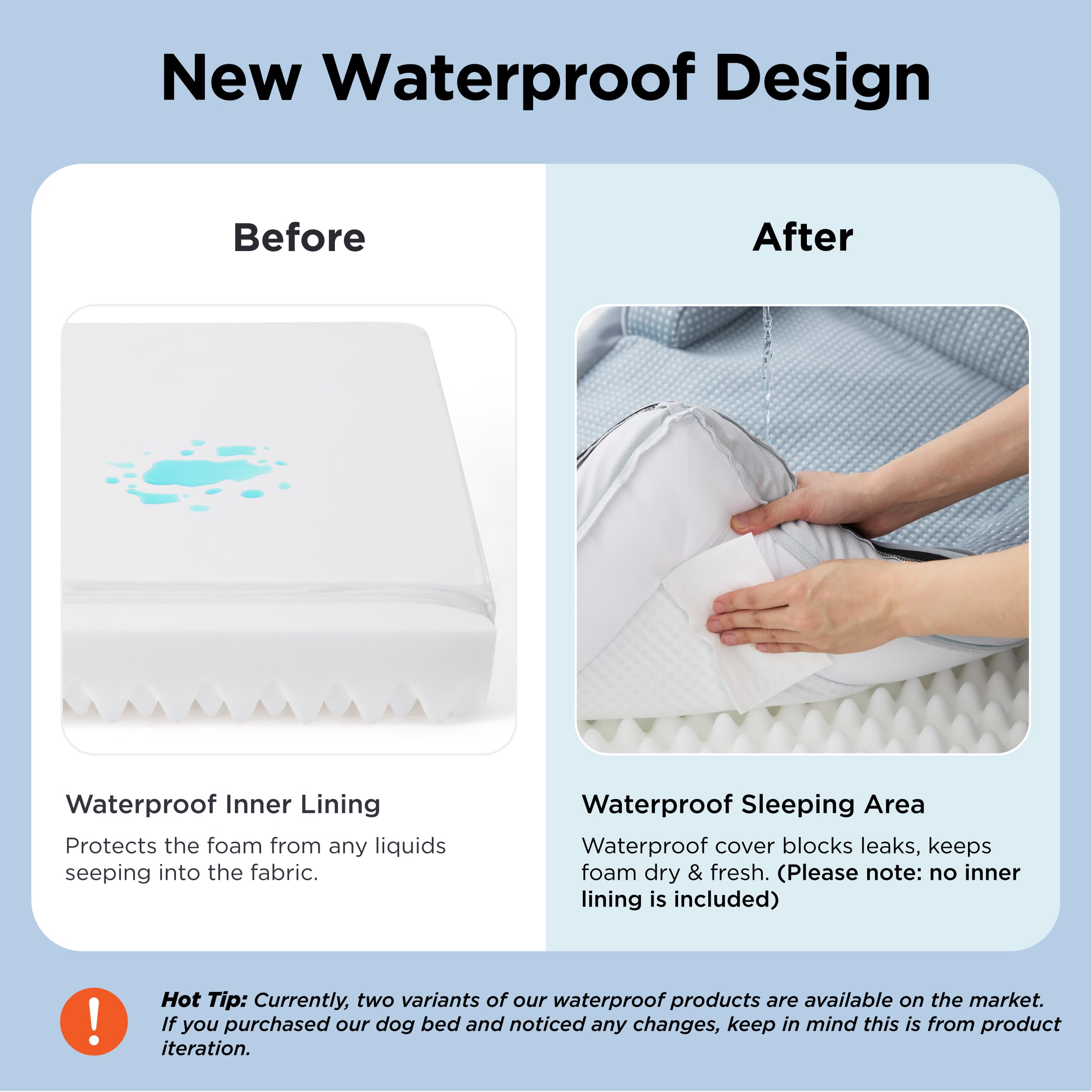 Bedsure non-slip bottom keeps the bed steady on smooth floors.
