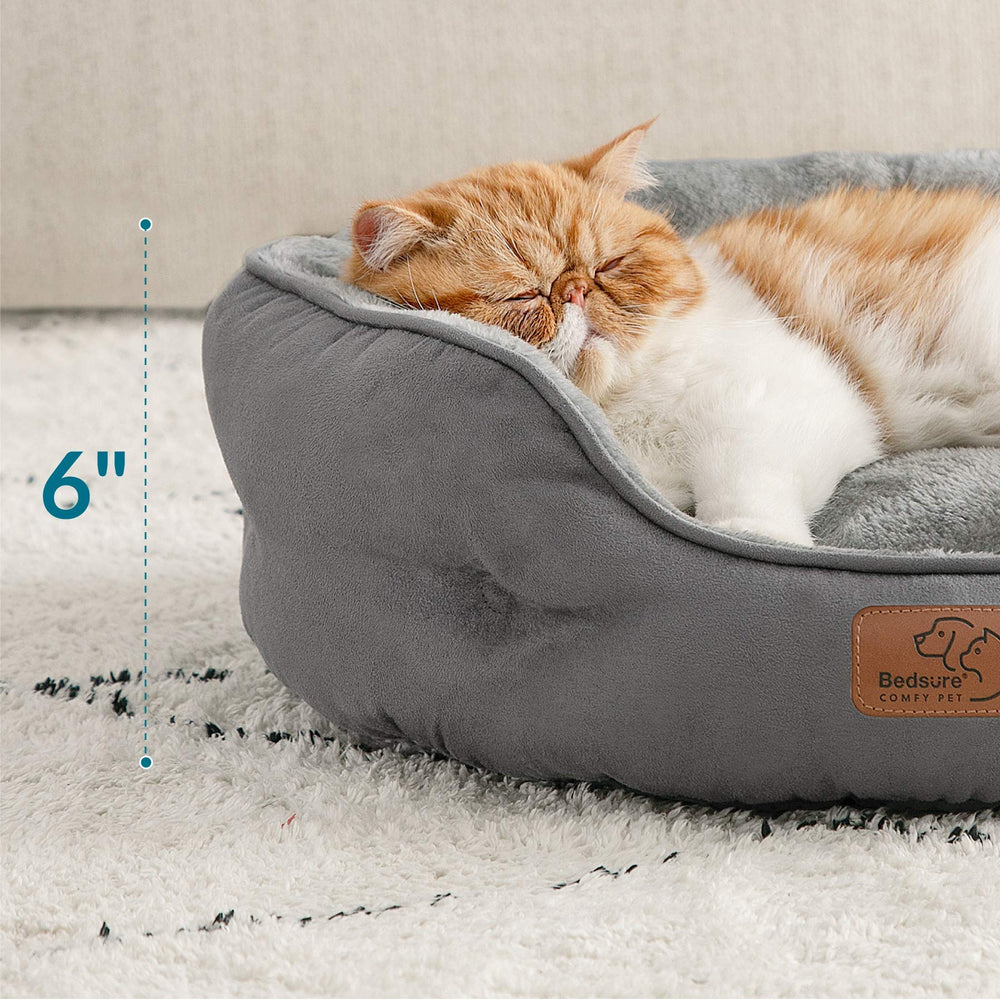 Bedsure OEKO-TEX-certified grey bed keeps pets safe and comfy.