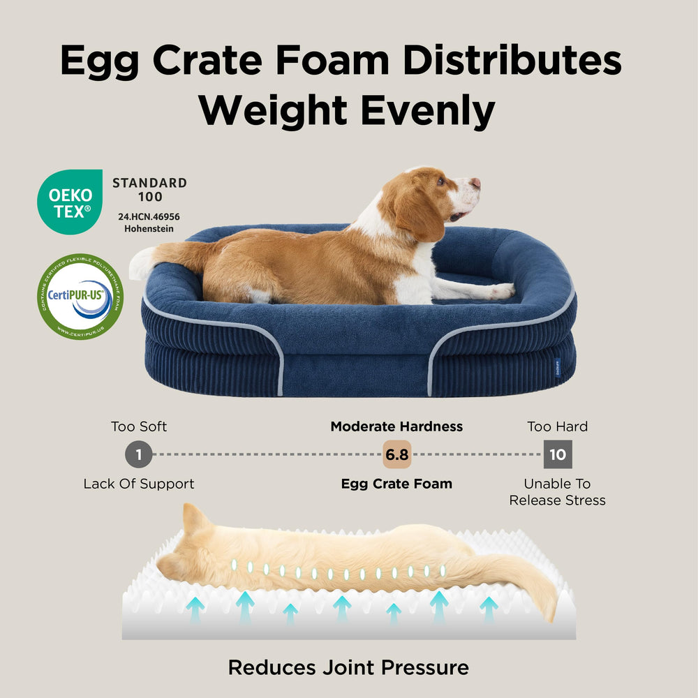 Bedsure bed featuring corduroy cover to blend with home decor