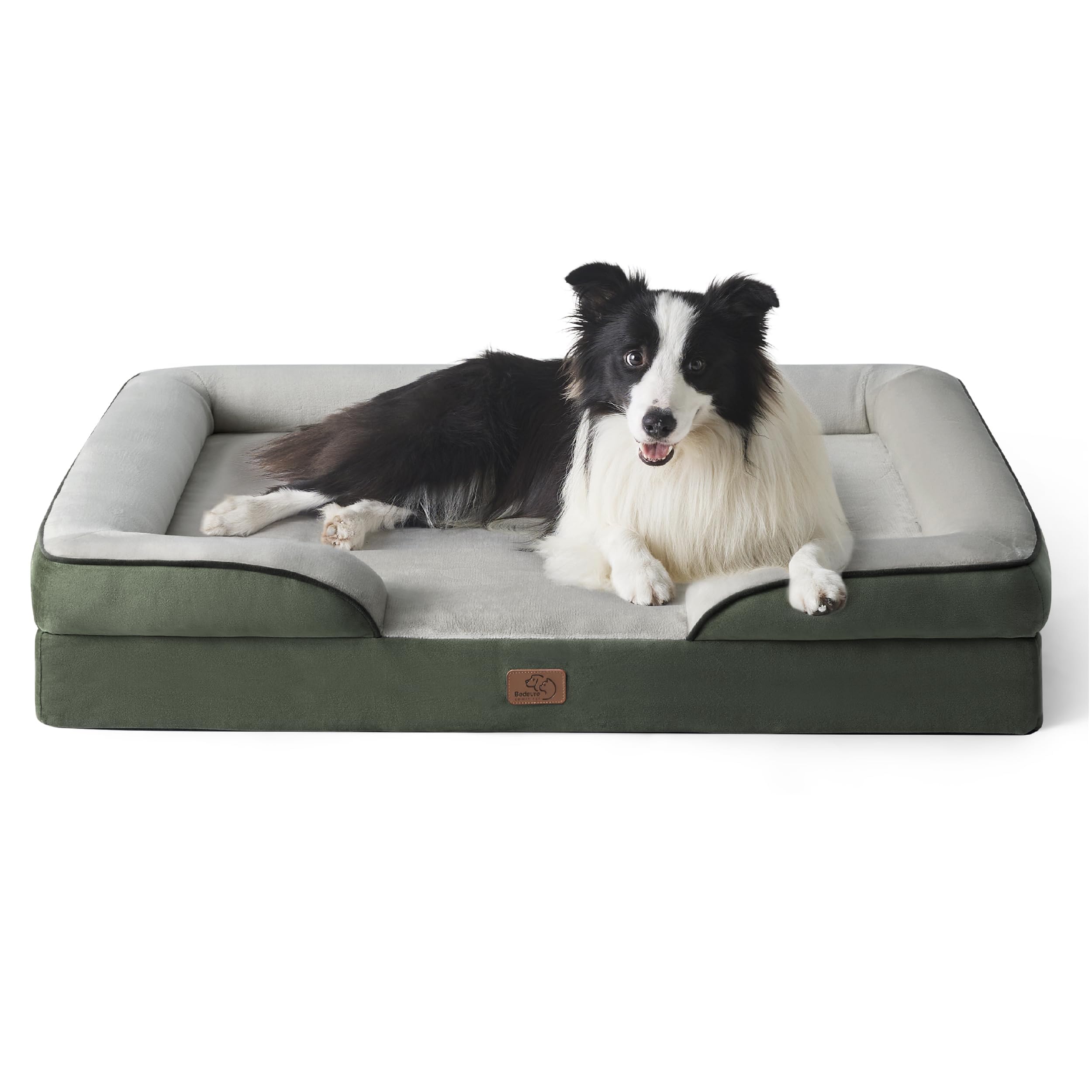 Bedsure orthopedic dog bed with large foam for joint relief and restful sleep.