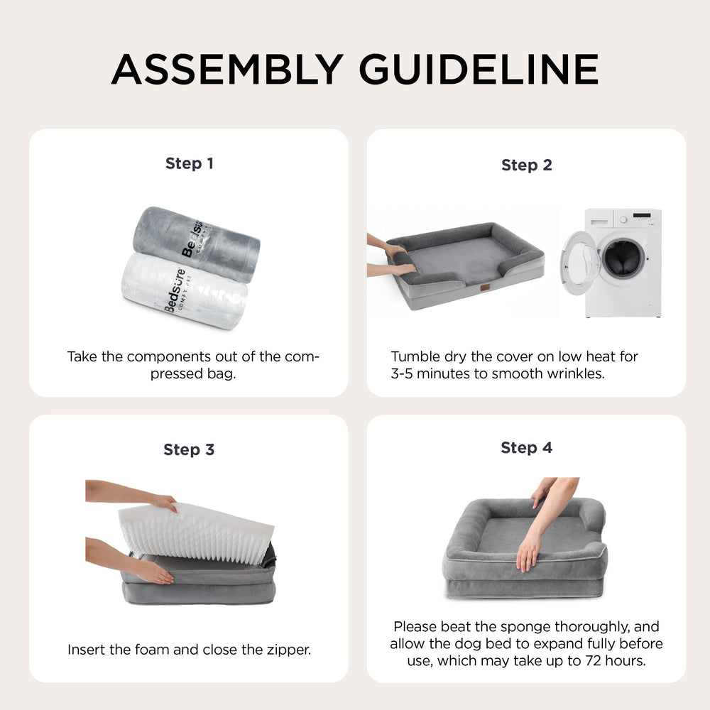 Bedsure low-entry design aids pet access and knee protection.