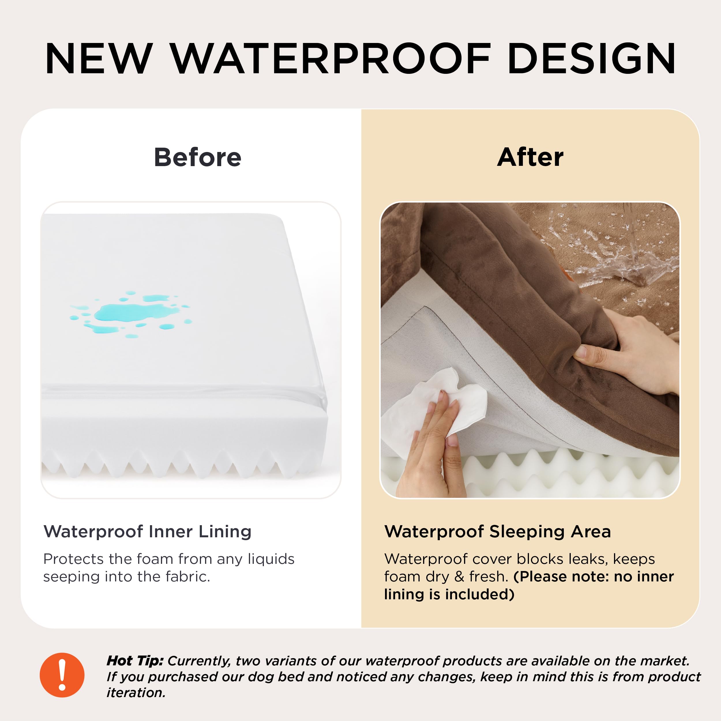 Bedsure orthopedic dog bed cover removable closeup for easy washing