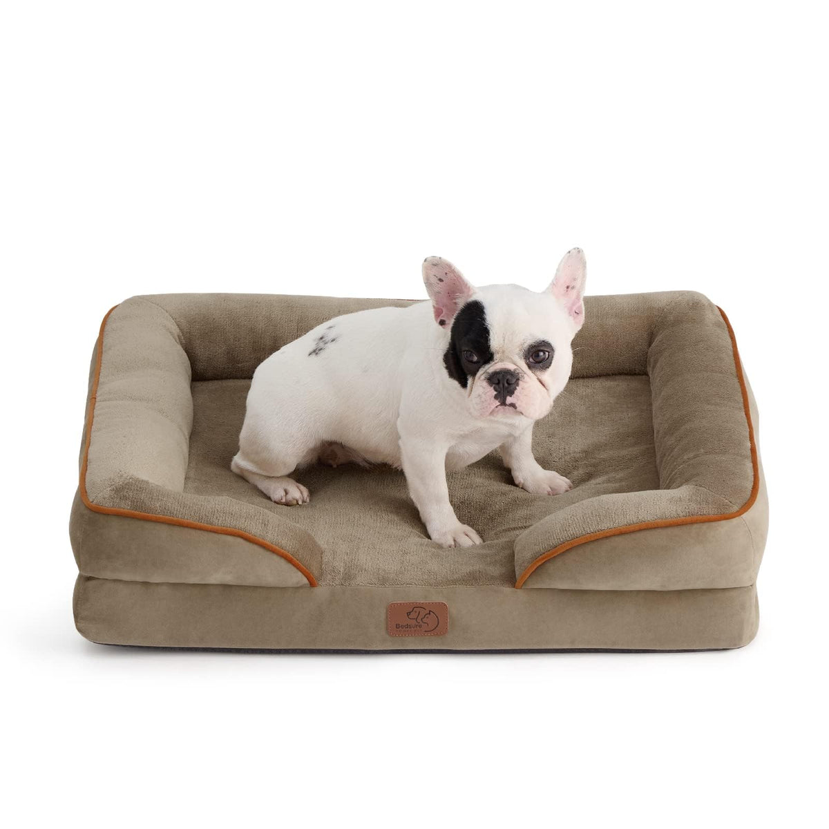 Bedsure orthopedic dog bed in hazel with supportive foam.
