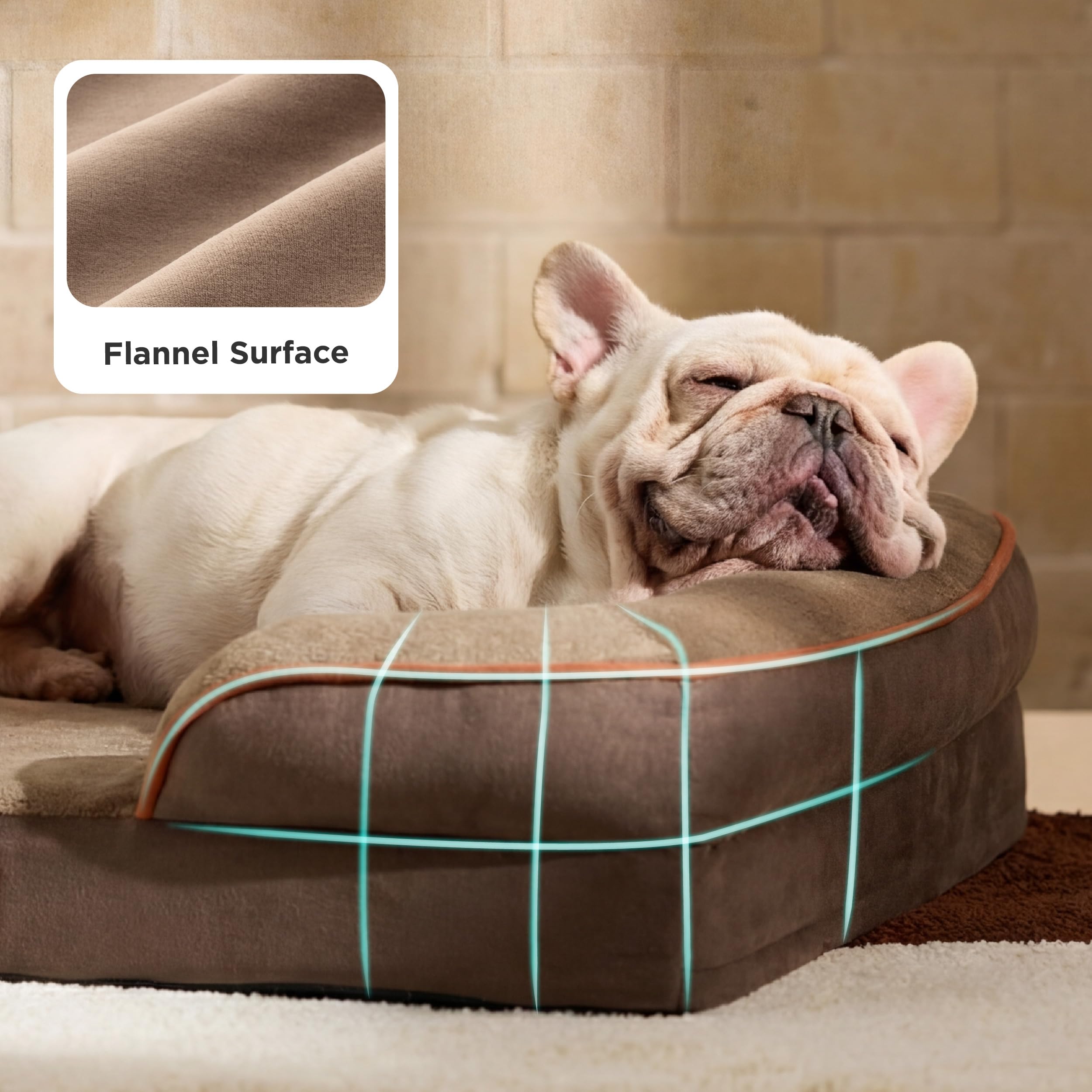 Bedsure dog bed non-skid bottom preventing slips on floor