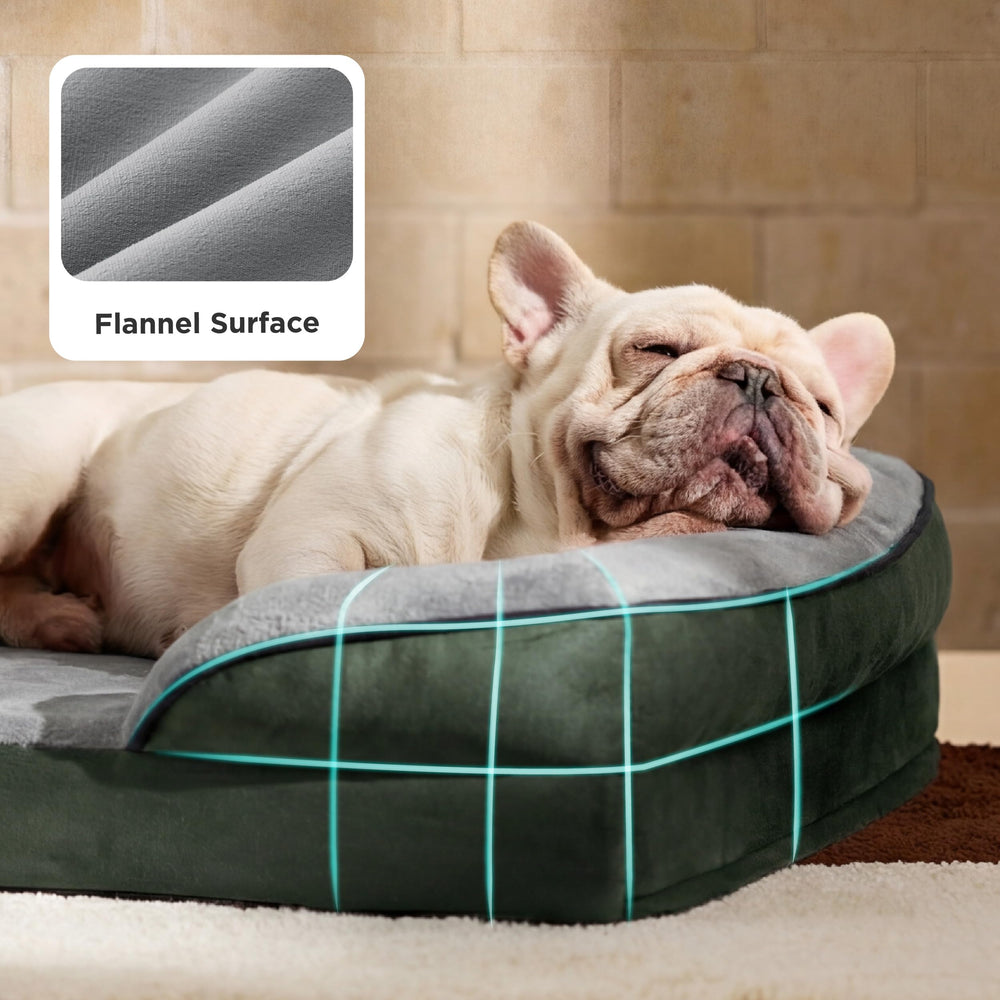 Bedsure orthopedic dog bed medium non-slip bottom prevents slips