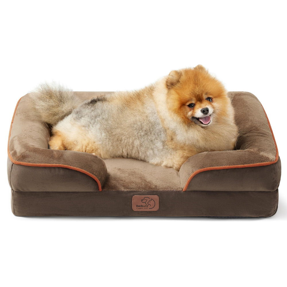 Bedsure orthopedic dog bed small-dog-foam provides joint support for restful sleep.