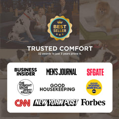 Bedsure dog bed waterproof-cover-removable enables easy cleaning after spills.