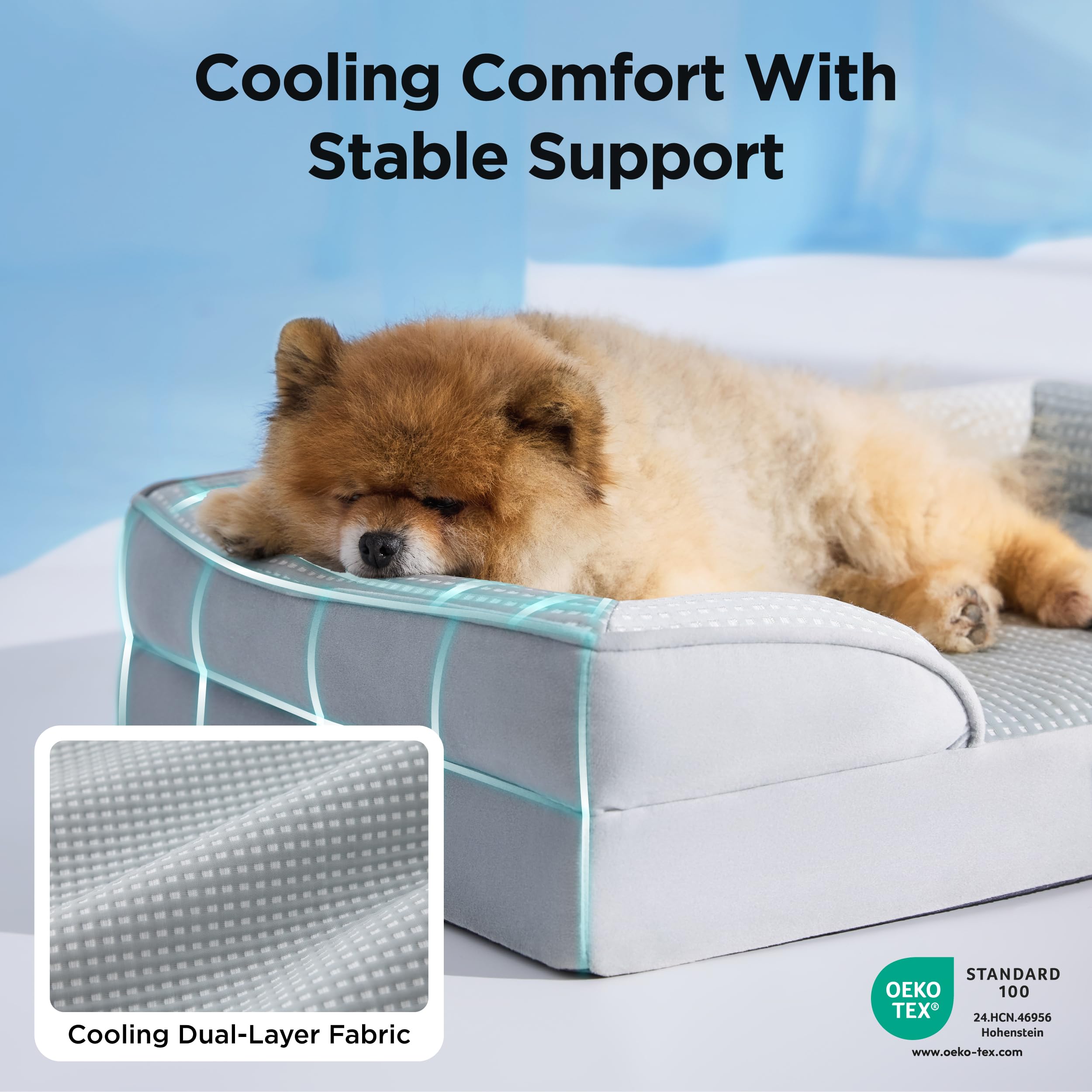 Bedsure waterproof removable cover 24in close-up protects against spills and messes.