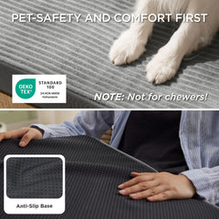 Bedsure orthopedic foam bed in medium size fits dogs up to 35 lbs.